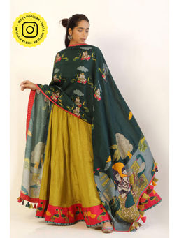 UDD DESIGN - Women's Shiv Printed Tassels Dupatta