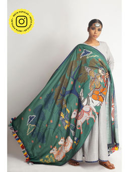 UDD DESIGN - Women's Ananta Printed Tassels Dupatta
