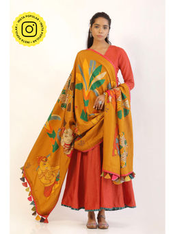 UDD DESIGN - Women's Caraunda Printed Tassels Dupatta