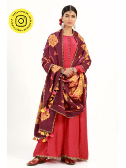 UDD DESIGN - Women's Lakshmi Printed Tassels Dupatta