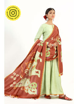 UDD DESIGN - Women's Durga Printed Tassels Dupatta