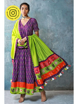 UDD DESIGN - Women's Atman Printed Tassels Dupatta