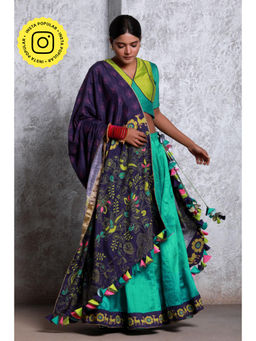 UDD DESIGN - Women's Hiran Printed Tassels Dupatta