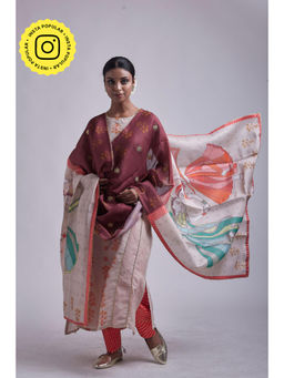 UDD DESIGN - Women's Nacho Printed Gota Dupatta