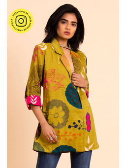 UDD DESIGN - Yellow Floral Printed Jacket