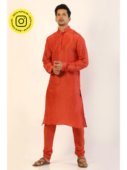 UDD DESIGN - Rust Men Kurta and Churidar (Set of 2)