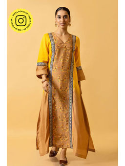 UDD DESIGN - Yellow Haldi Shaded Maxi Dress