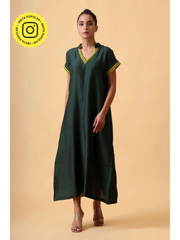 UDD DESIGN - Green Varnam Pinewood Dress