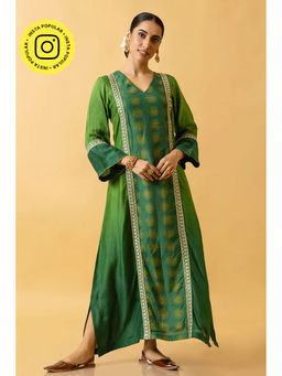 UDD DESIGN - Green Hirava Shaded Maxi Dress