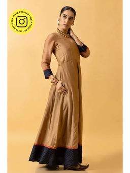 UDD DESIGN - Brown Gehoon Anarkali Dress