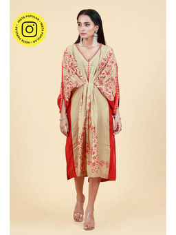 UDD DESIGN - Ruchika Beige Kaftan Dress