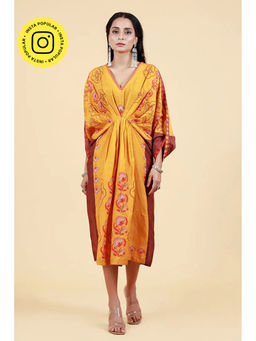 UDD DESIGN - Yellow Ruchika Haldi Kaftan Dress