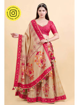 UDD DESIGN - Malika Multi-Color Embroidered Lehenga with Blouse and Dupatta
