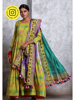 UDD DESIGN - Tota-Mor Anarkali with Churidar and Dupatta