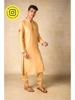 UDD DESIGN - Cream Shankha Naad Kurta with Churidar