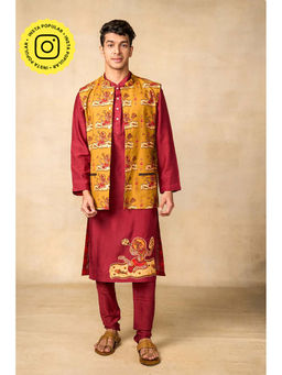 UDD DESIGN - Hanuman Mustard Nehru Jacket