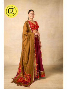 UDD DESIGN - Sita Ram Anant Olive Dupatta
