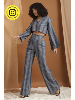 Urth Label - Cece Blue Cor-Ord (Set of 2)