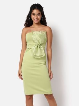 PINACOLADA - Womens Solid Casual Dress Green