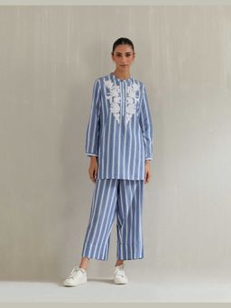 Mukul - Blue Stripes Co-Ord's