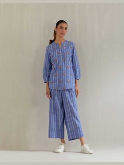 Mukul - Blue Stripes Co-Ord's