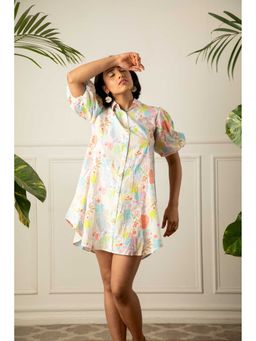 Mukul - Multi-Colour Floral Mini Dress