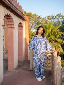 Mukul - Blue Stripes Co-Ord's
