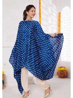 NILAM INDIA - Aabha Bandhani Modal Silk Top with Pant (S)