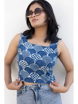 NILAM INDIA - Mia Indigo Crop Top (S)