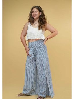 NILAM INDIA - Lyla Blue Wrap Pant