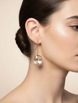 ORNAMAAS - Golden Shadow Oval Earrings