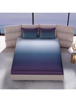 Stoa Paris - Skies of Paris Lovers Dusk 300 Tc Sateen Printed Double Fitted Sheet Set