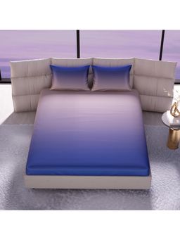 Stoa Paris - Skies Of Paris Evening Glow 300 Tc Sateen Printed Double Fitted Sheet Set