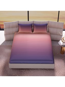 Stoa Paris - Skies Of Paris Sunset Kiss 300 Tc Sateen Printed Super King Fitted Sheet Set