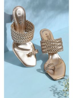 Biba - Rose Gold Pu Ring Toe Heels