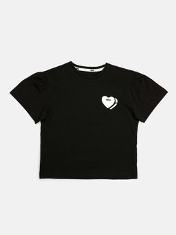 Puma - Alpha Style Girls Black T-shirts