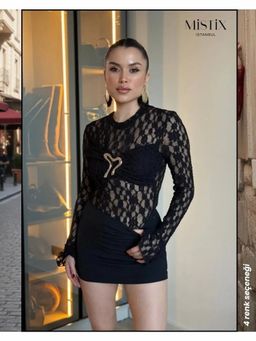 Loveable Creations By Muskan - Nyx Lace Black Top
