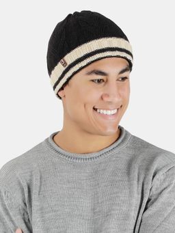 Bharatasya - Black Winter Skull Cap