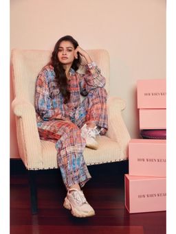 How When Wear - Abstract Printed Long Sleeve Shirt