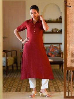 Suta - Brown Pure Cotton Kurta with Pant
