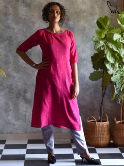Suta - Pink Pure cotton Kurta with Pant