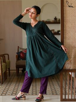 Suta - Green Pure cotton Kurta with Pant