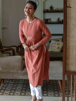 Suta - Rust Pure cotton Kurta with Pant