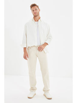 Trendyol - Man Off White Jeans