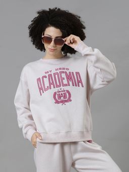 Free Authority - My Hero Academia Printed Relaxed Fit Sweatshirt for Women