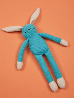 Fabindia - Blue Poly Filled Cotton Rabbit Toy