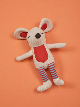 Fabindia - Multi-Color Poly Filled Cotton Mouse Toy