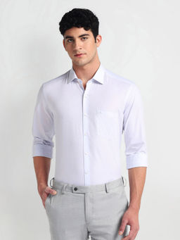 Arrow - Grey Cutaway Collar Dobby Shirt