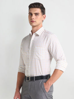 Arrow - White Pure Cotton Manhattan Slim Fit Shirt