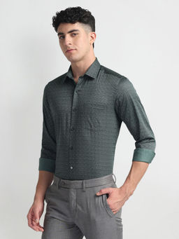 Arrow - Grey Pure Cotton Manhattan Slim Fit Shirt